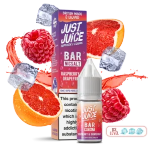 Just Juice Bar - Raspberry & Grapefruit 10ml 1 Just Juice Bar - Raspberry & Grapefruit 10ml - Image 1