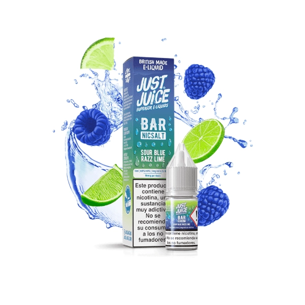 just juice bar salts blue sour razz lime 10ml