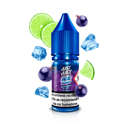 just juice ice nic salt blackcurrant lime 10ml