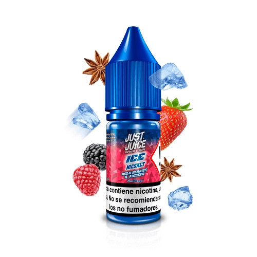 just juice ice nic salt wild berries aniseed 10ml 536773