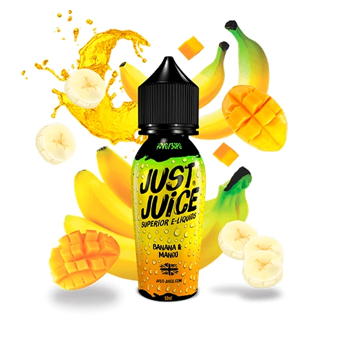 just juice iconic fruit banana amp mango 50ml