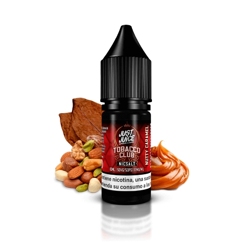 just juice nic salt tobacco club nutty caramel 10ml 979298