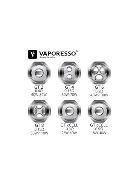 pack de 3 coils gt ccell 05ohm vaporesso