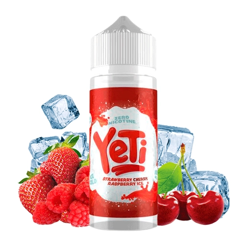 yeti ice cold strawberry cherry raspberry 100ml