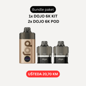 DOJO 6000 Kit - Bundle paket (1x Dojo 6000 Jednokratna e-cigareta + 2x Dojo 6000 Zamjenski pod 12ml)